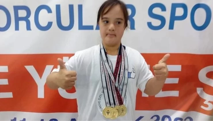 Muğla’dan Elif Oral Türkiye Özel Sporcular Yüzme Şampiyonası’nda Şampiyon Oldu