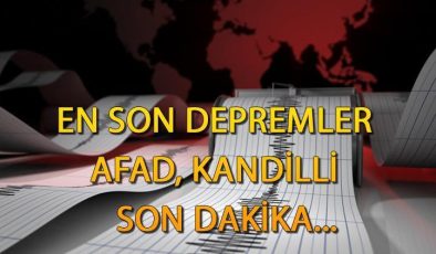 EN SON DEPREMLER AFAD, KANDİLLİ RASATHANESİ SON DAKİKA 6 OCAK 2024 || Bugün deprem nerede oldu, kaç şiddetinde?