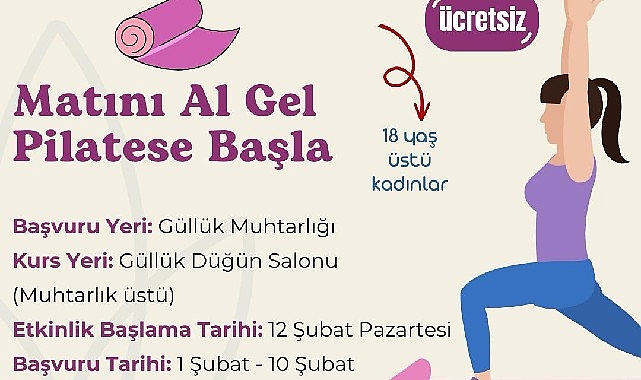 Güllük’te fiyatsız pilates kursu başlıyor