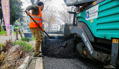 Havaalanı Caddesi’ne sıcak asfalt