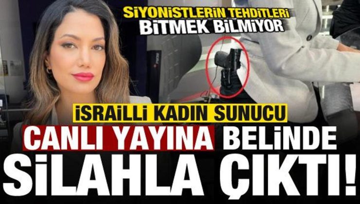 İsrailli kadın sunucu Lital Shemesh, yayına belinde silahla çıktı!