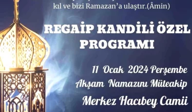 Muğla’da Regaib Kandili için özel program düzenlenecek