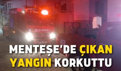 Menteşe’de çıkan yangın korkuttu