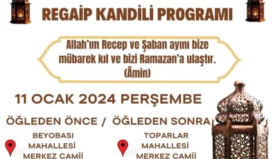 Muğla’da Regaib Kandili için özel program düzenlenecek