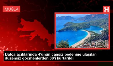 Muğla’nın Datça ilçesi açıklarında 38 düzensiz göçmen kurtarıldı