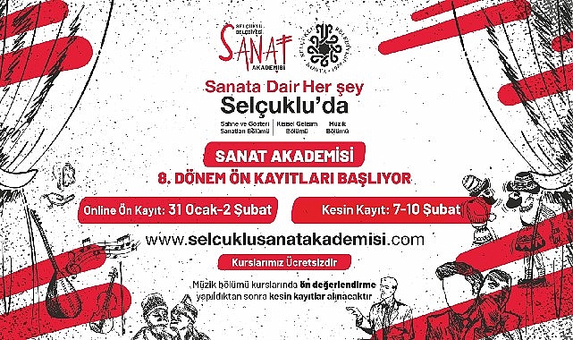 Selçuklu Sanat Akademisi’nde 8. Devir ön kayıtları başlıyor