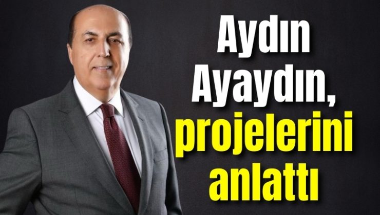 Aydın Ayaydın, projelerini anlattı