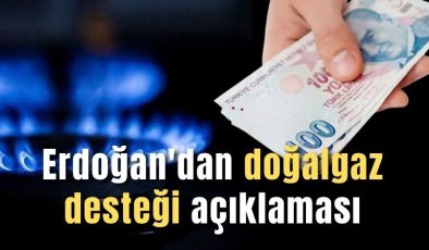 Erdoğan’dan doğalgaz desteği açıklaması