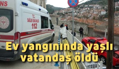 Ev yangınında yaşlı vatandaş öldü