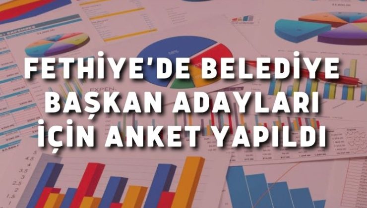 Fethiye’de Belediye Başkan Adayları İçin Anket Yapıldı