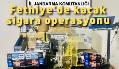 Fethiye’de kaçak sigara operasyonu