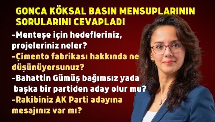 Gonca Köksal basın mensuplarıyla bir araya geldi