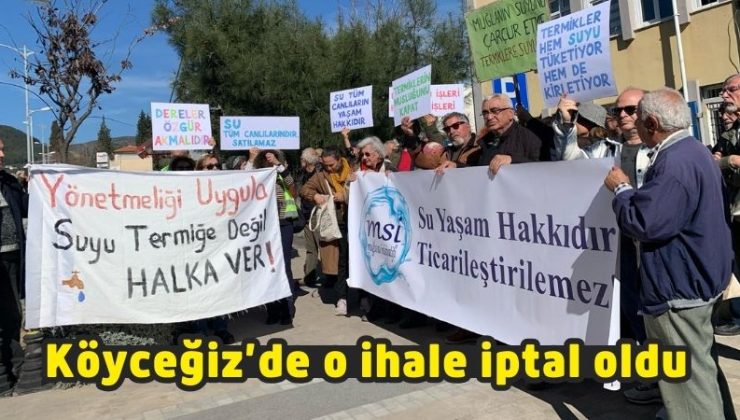Köyceğiz’de yeraltı sularının ihalesi iptal oldu