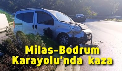 Milas-Bodrum Karayolu’nda trafik kazası!