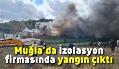 Muğla’da İzolasyon firmasında yangın çıktı
