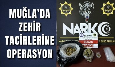 Muğla’da zehir tacirlerine operasyon