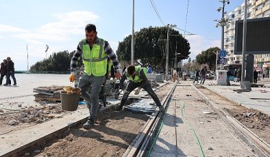 Nostalji tramvay çizgisinde çalışmalar süratle ilerliyor
