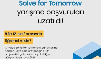 Samsung’un ‘Solve for Tomorrow’ yarışında son müracaat tarihi 16 Şubat’a kadar uzatıldı