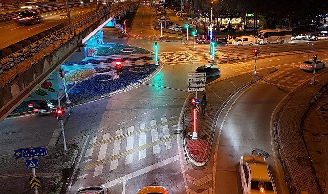 Tramvay çizgisi kavşaklarında sinyalize çalışması