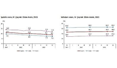 TÜİK: Mevsim tesirinden arındırılmış işsizlik oranı %8,8 düzeyinde gerçekleşti
