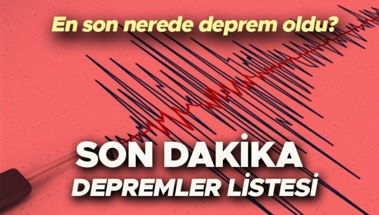 DEPREM Mİ OLDU SON DAKİKA 21 HAZİRAN 2024 | En son nerede ve kaç büyüklüğünde deprem oldu? Ege Denizi’nde deprem! İşte AFAD ve Kandilli son depremler listesi!