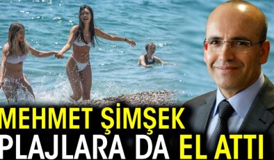 Mehmet Şimşek plajlara da el attı