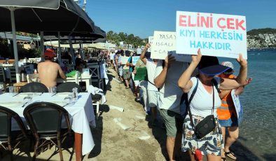 Plaj işgaline isyan: 2 Km’de 21 metre