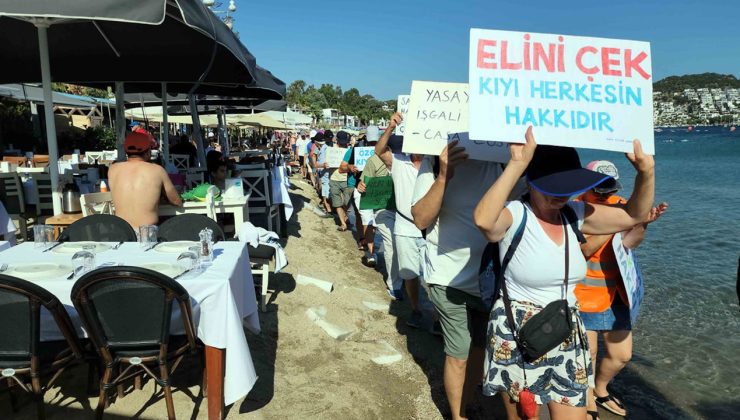 Plaj işgaline isyan: 2 Km’de 21 metre