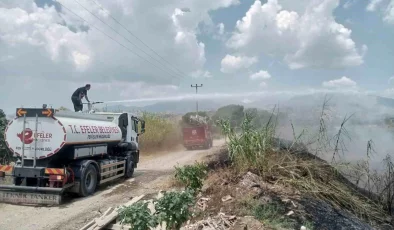 Efeler Belediyesi, Aydın’da çıkan yangına müdahale etti