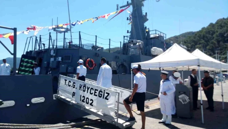 TCG Köyceğiz Gemisi Fethiye’de Ziyaretçilere Açıldı