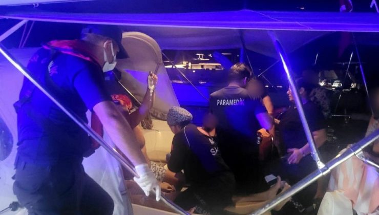 Fethiye açıklarında yatta rahatsızlanan kişiye tıbbi tahliye