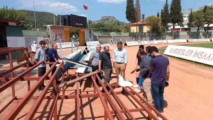 Muğla Atatürk Stadyumu Yenileme Çalışmaları Devam Ediyor