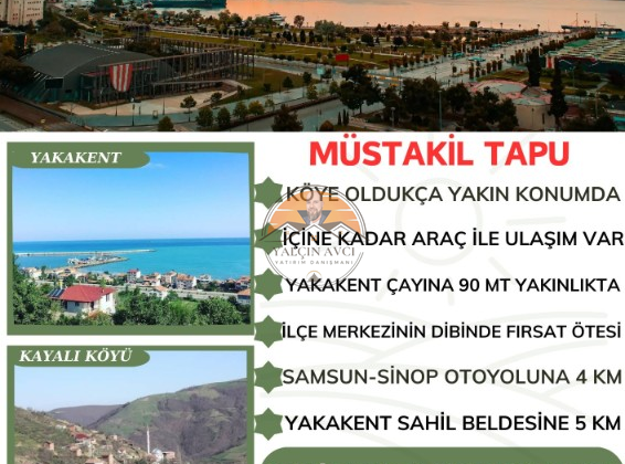 Samsun Yakakent Kayalı Köyü’nde 902 m² Müstakil Tapulu Arazi: Yatırım İçin Kaçırılmayacak Fırsat