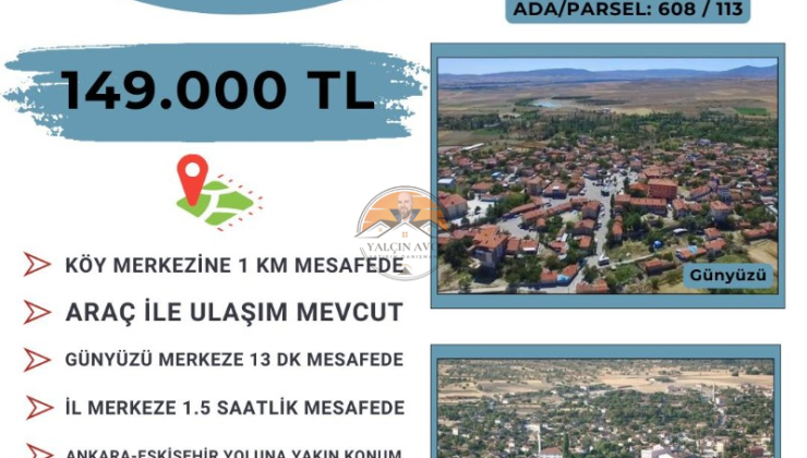 Eskişehir Günyüzü Kayakent’te 1.679 m² Müstakil Tapulu Bağ: Yatırım İçin Kaçırılmayacak Fırsat
