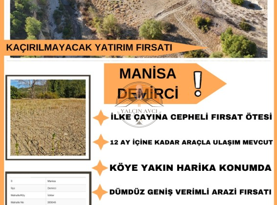 Manisa Demirci’de Yatırımcılar İçin Kaçırılmayacak Tarla Fırsatı