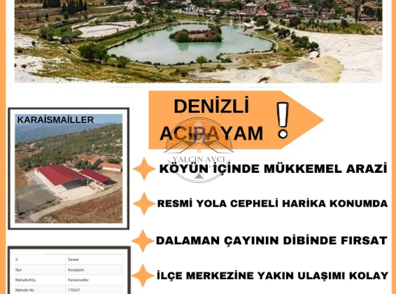 Denizli Acıpayam Karaismail’de Yatırımlık Arazi Fırsatı