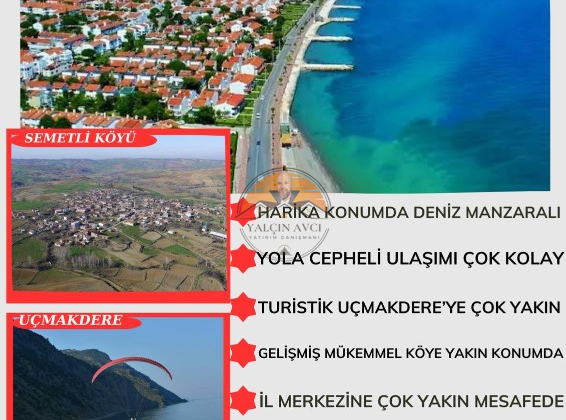Tekirdağ Süleymanpaşa’da Deniz Manzaralı Yatırımlık Tarla