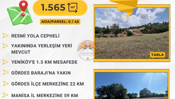 Manisa Gördes Yeniköy’de Yatırımlık Fırsat Arazi