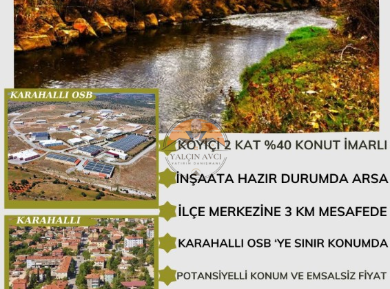 Uşak Karahallı’da Yatırımlık Konut İmarlı Arsa