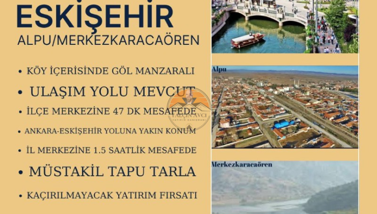 Eskişehir Alpu’da Yatırımlık Tarla