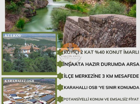 Uşak Karahallı’da İmarlı Yatırımlık Arsa
