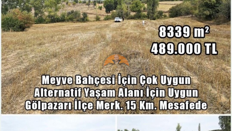 Bilecik Gölpazarı Kümbet’te 8.339 m² Müstakil Tapulu Arazi – Yatırım İçin Kaçırılmayacak Fırsat