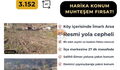 Manisa Demirci Kazancı’da Yatırımlık İmarlı Arsa – Kaçırılmayacak Fırsat