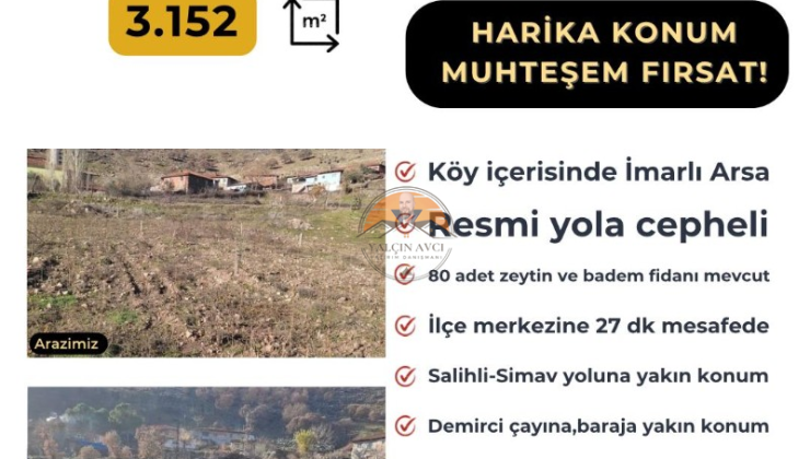 Manisa Demirci Kazancı’da Yatırımlık İmarlı Arsa – Kaçırılmayacak Fırsat