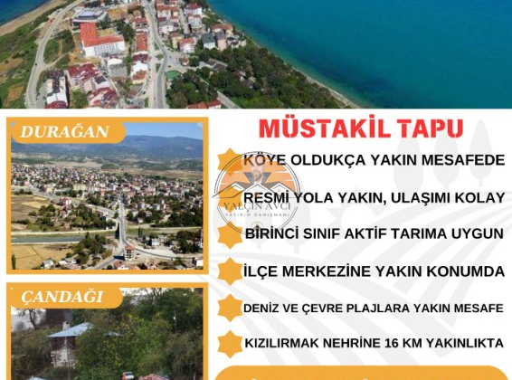 Sinop Durağan’da Yatırımlık Tarla – Geniş Alan ve Kaçırılmayacak Yatırım Fırsatı