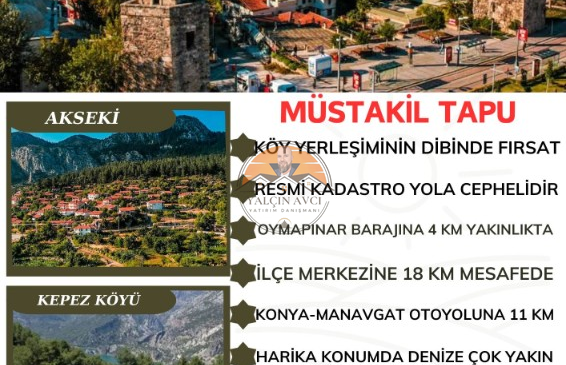 Antalya Akseki’de Yatırımlık Tarla – Kaçırılmayacak Fırsat